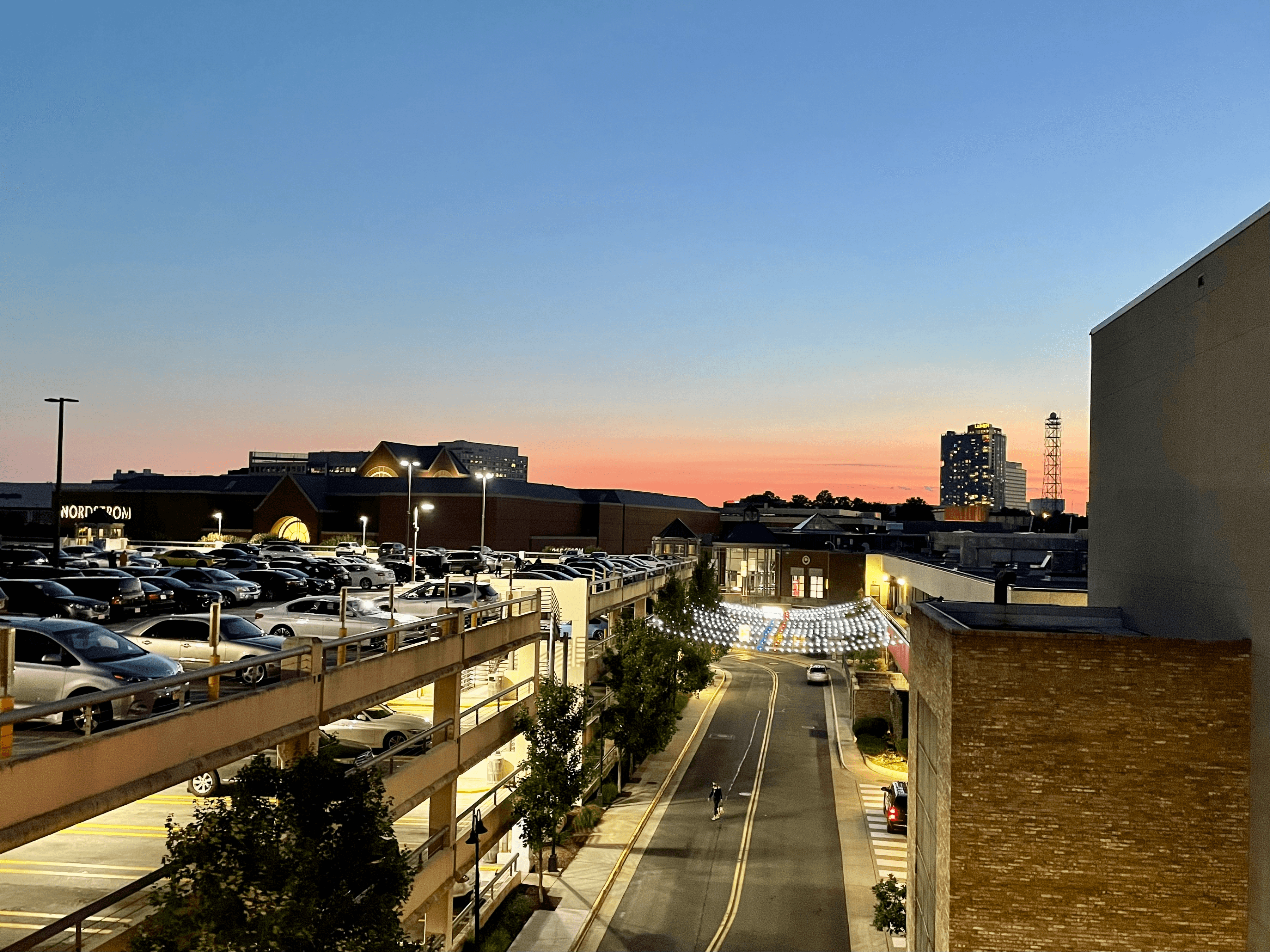 Sunset at Tysons Corner Mall