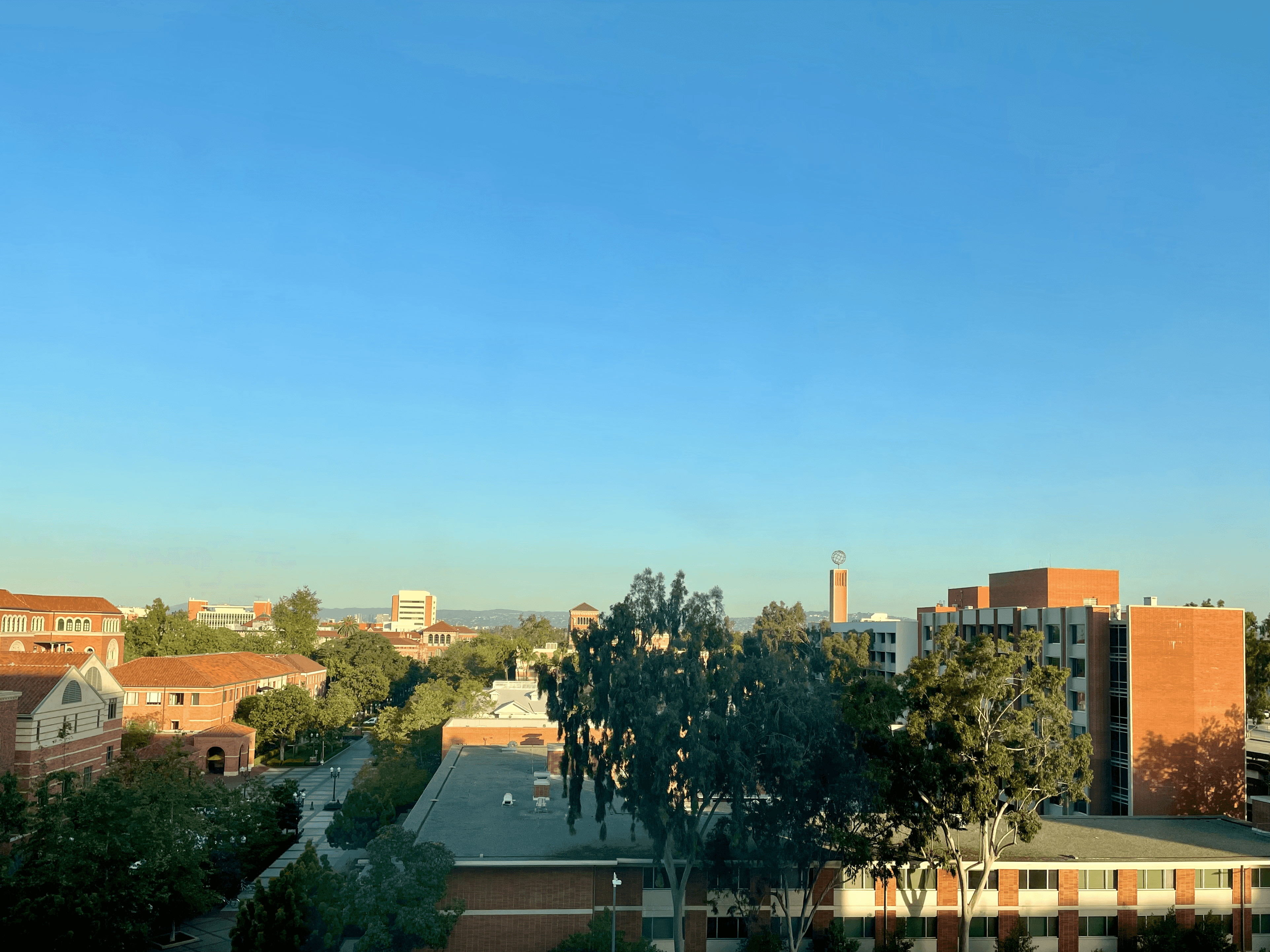 First view of USC from the USC Hotel