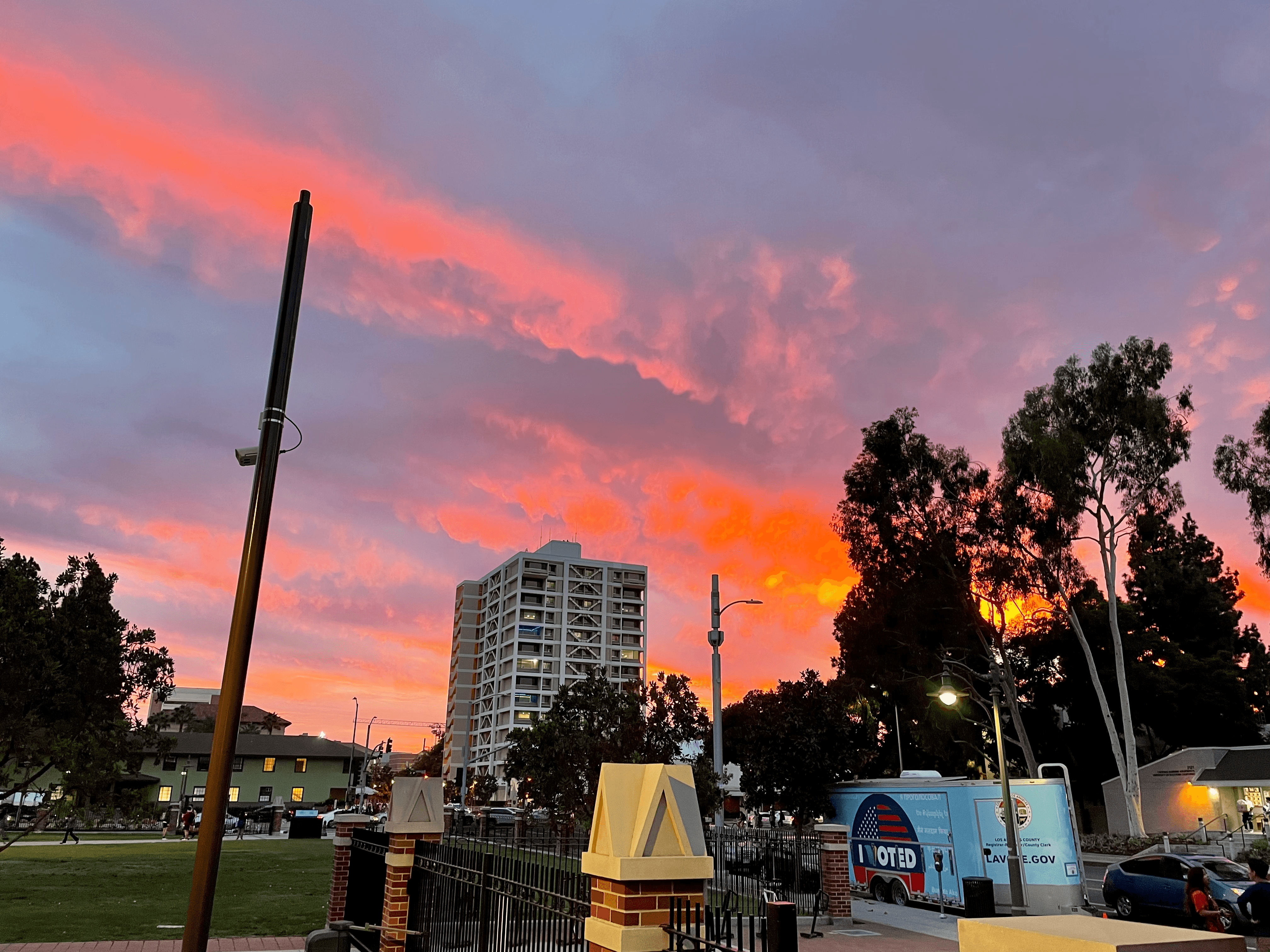 Very colorful sunset