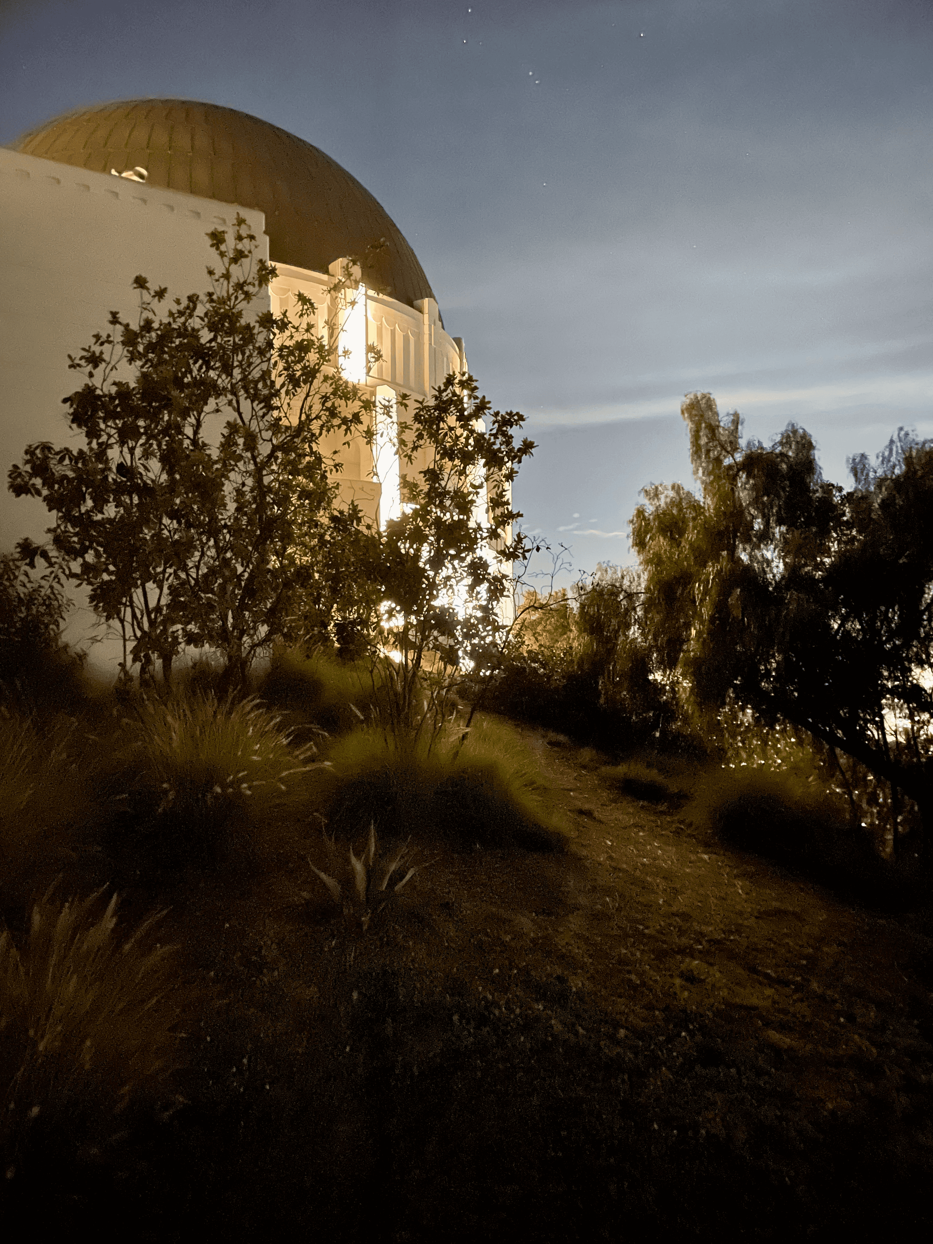 Griffith Observatory at night